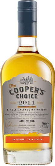 Cooper's Choice Ardmore Highland Single Malt Whisky 2011 (700ml) - Whisky - Black Market