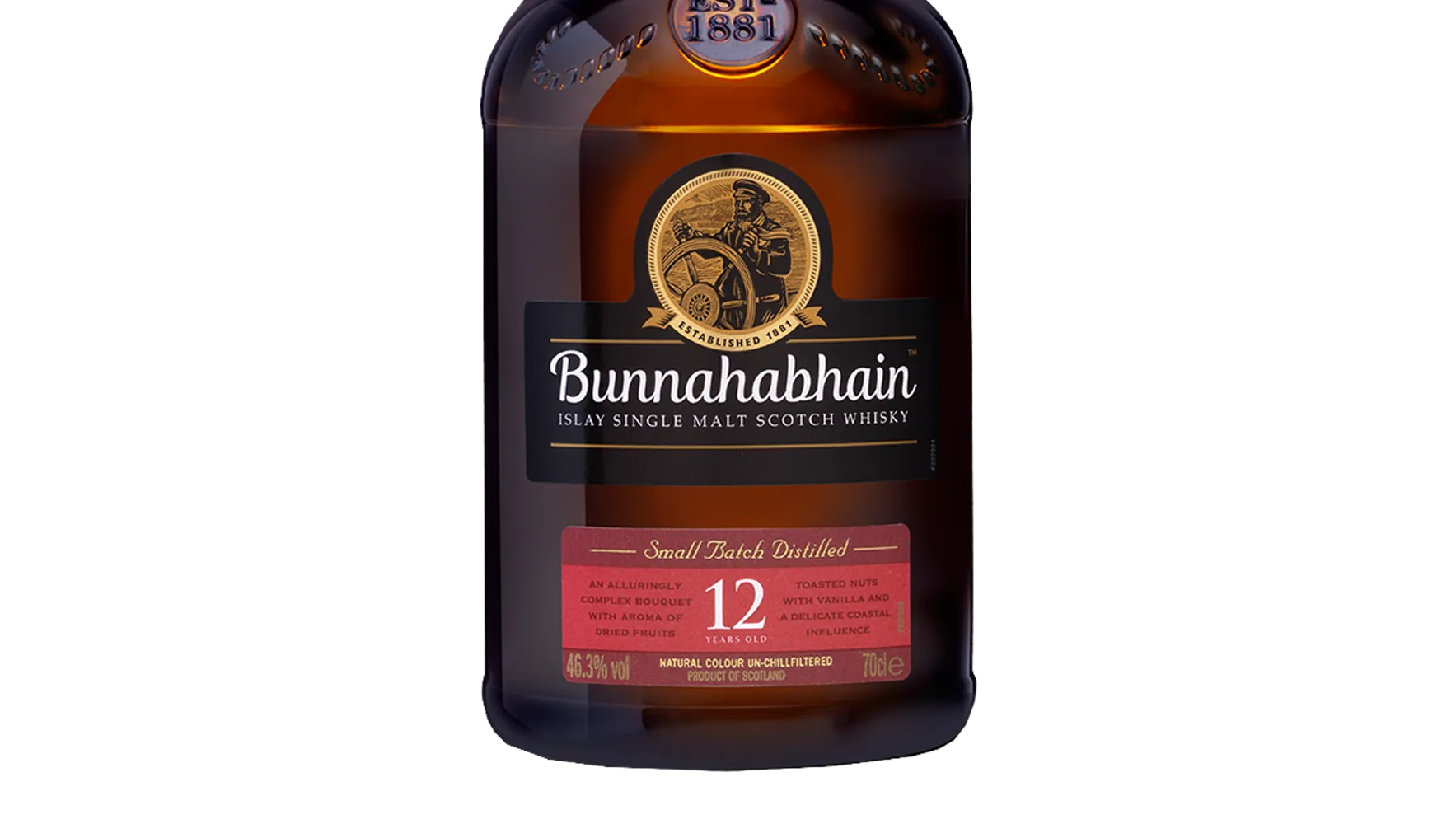 Bunnahabhain 12 Year Old Islay Single Malt Scotch Whisky (700ml