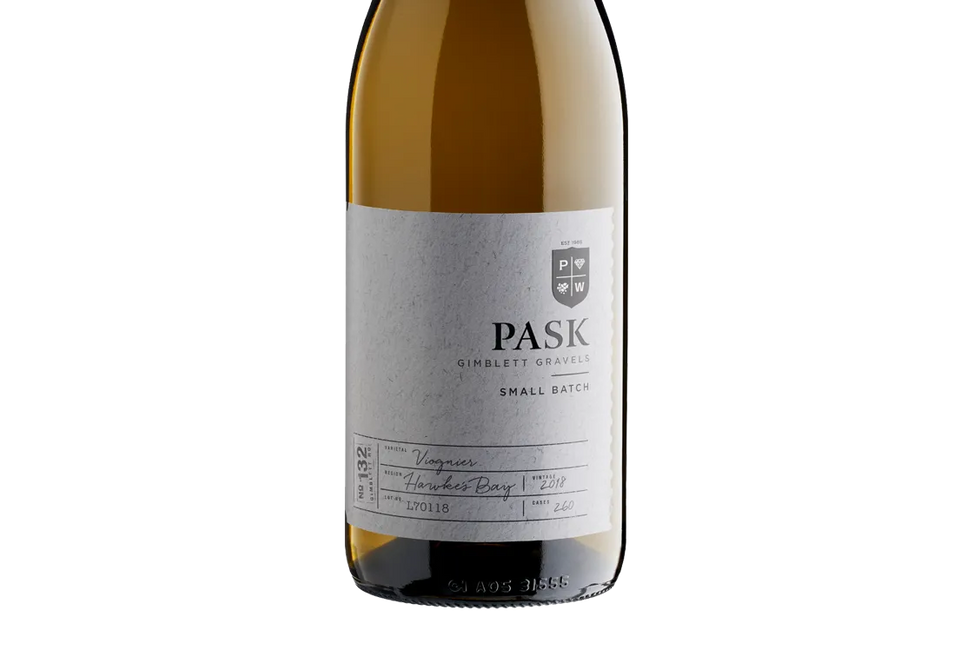 Pask Small Batch Gimblett Gravels Hawke's Bay Viognier 2018 - Viognier - Black Market