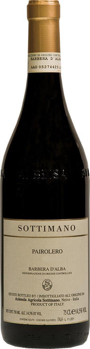 Sottimano Pairolero Organic Barbera D'Alba 2018 (Italy) - Barbera - Black Market