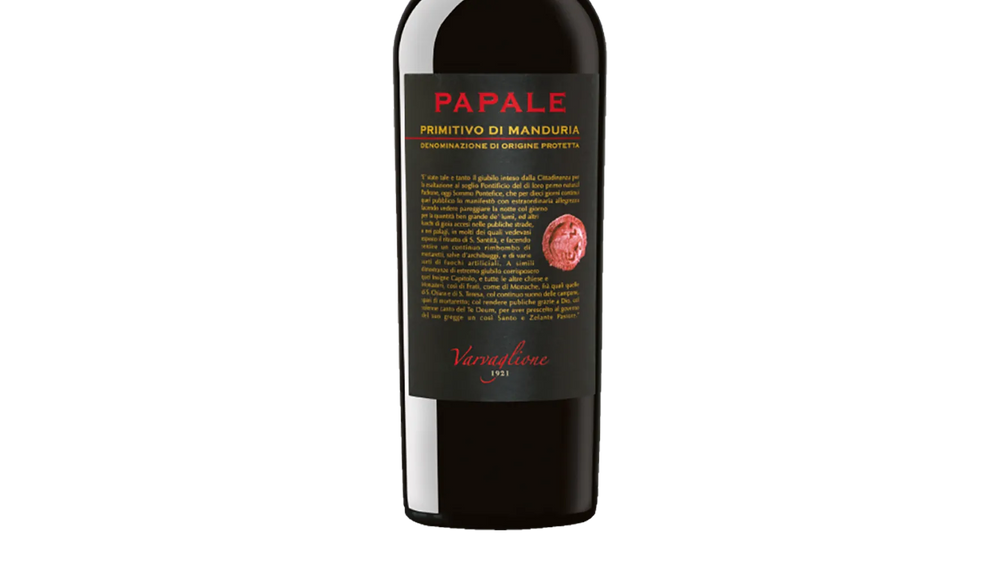 Varvaglione Papale Primitivo Di Manduria 2015 (Italy) - Primitivo - Black Market
