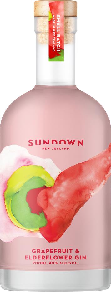 Sundown Grapefruit & Elderflower Gin (700ml) - Gin - Black Market