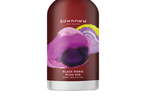 Sundown Black Doris Plum Gin (700ml) - Gin - Black Market