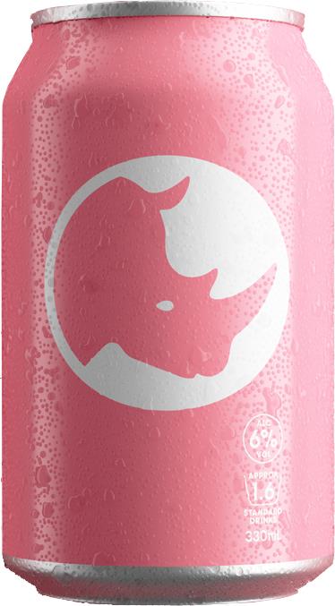 Part Time Rangers Pink Rhino Gin (330ml) 6% - - Black Market