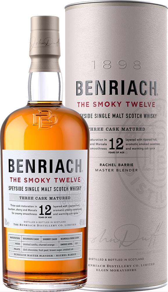 Benriach The Smoky 12yo Speyside Single Malt Scotch Whisky (700ml) - Whisky - Black Market