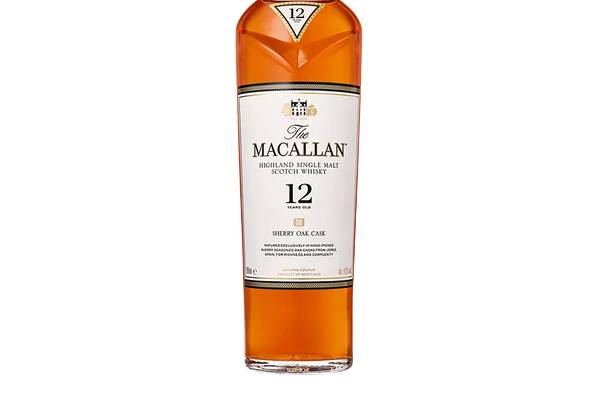 The Macallan 12yo Sherry Cask Highland Single Malt Scotch Whisky (700ml) - Whisky - Black Market
