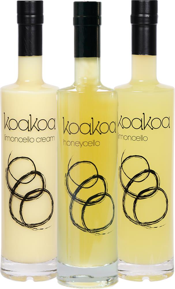 Koakoa Gift Pack 2: Limoncello, Limoncello Cream & Honeycello (375ml) - Liqueur - Black Market