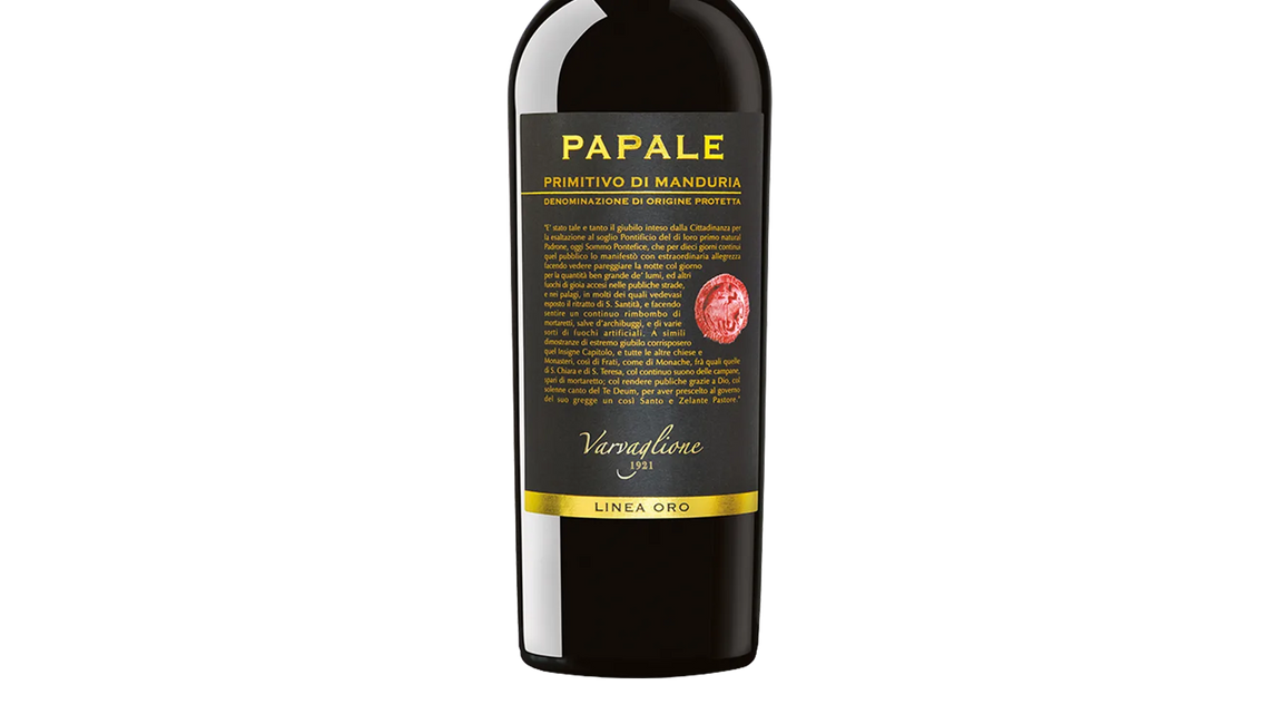 Varvaglione Papale Linea Oro Primitivo Di Manduria DOP 2017 (Italy) - Primitivo - Black Market