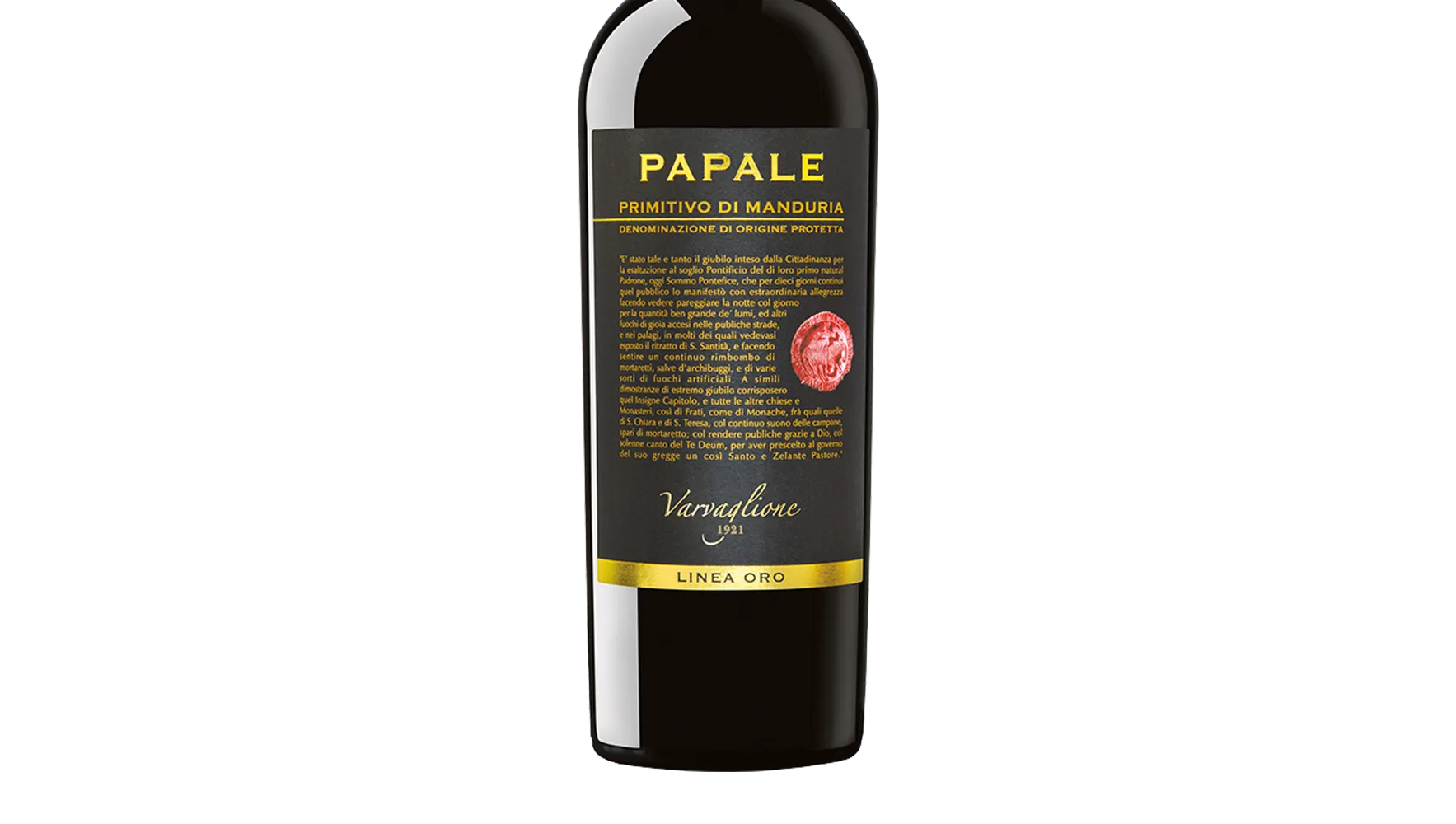 Varvaglione Papale Linea Oro Primitivo Di Manduria DOP 2017 (Italy) - Primitivo - Black Market