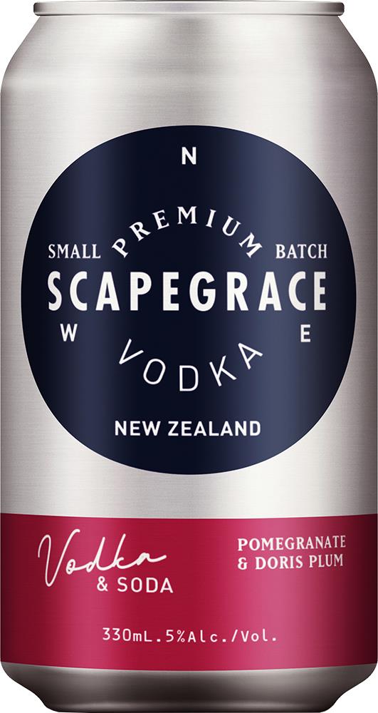 Scapegrace Vodka & Soda with Pomegranate & Doris Plum (330ml) - Vodka - Black Market