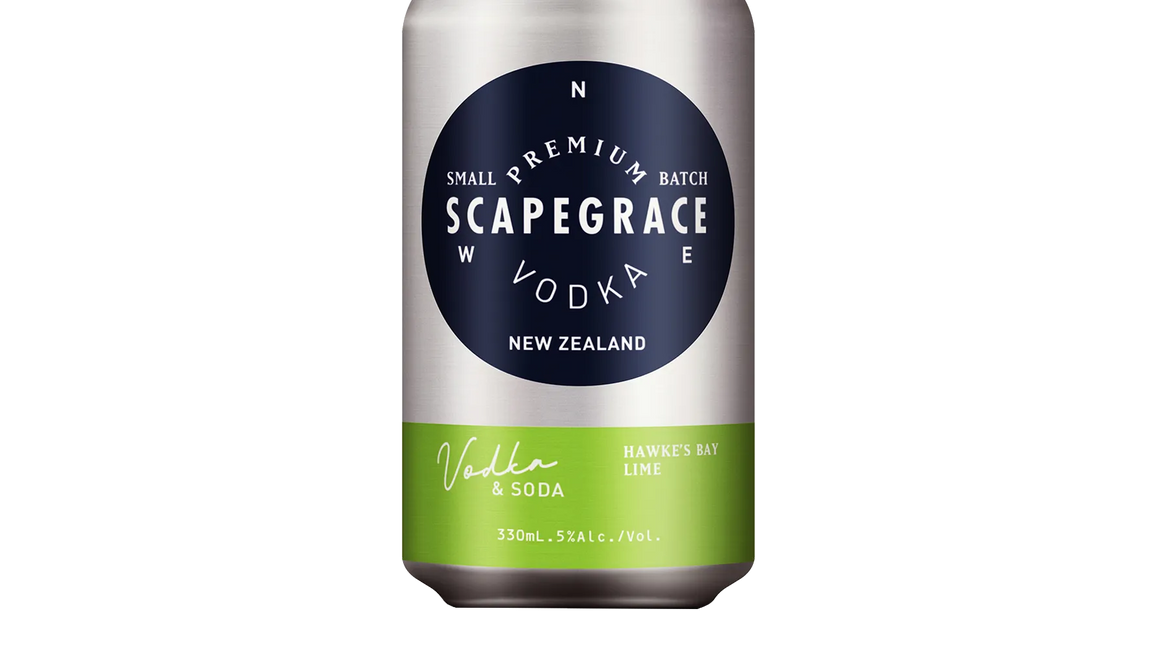 Scapegrace Vodka & Soda with Hawke's Bay Lime (330ml) - Vodka - Black Market