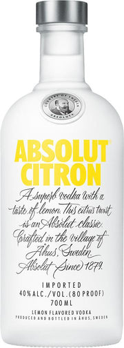 Absolut Citron Vodka (700ml) - Vodka - Black Market