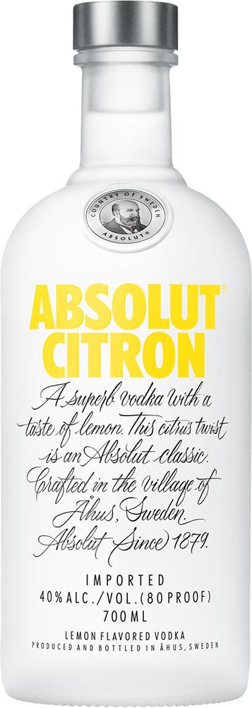 Absolut Citron Vodka (700ml) - Vodka - Black Market