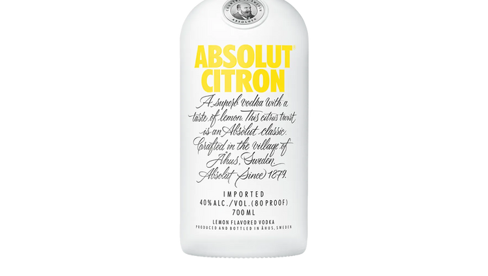 Absolut Citron Vodka (700ml) - Vodka - Black Market