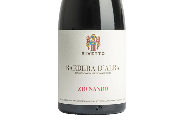 Rivetto Barbera D'Alba Zio Nando 2018 (Italy) - Barbera - Black Market