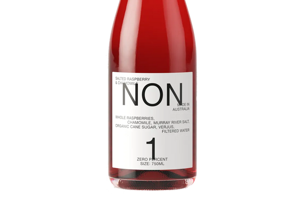 NON 1 Salted Raspberry & Chamomile Non Alcoholic Natural Wine NV (Australia) - Brut - Black Market