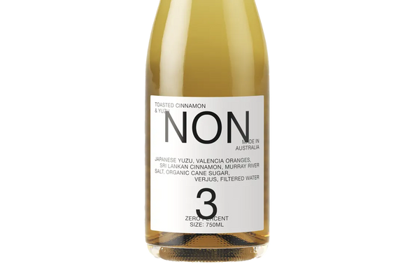 NON 3 Toasted Cinnamon & Yuzu Non Alcoholic Natural Wine NV (Australia) - - Black Market
