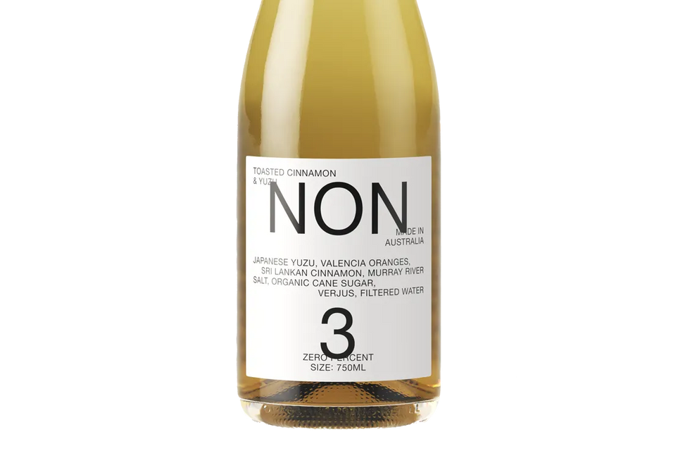 NON 3 Toasted Cinnamon & Yuzu Non Alcoholic Natural Wine NV (Australia) - - Black Market