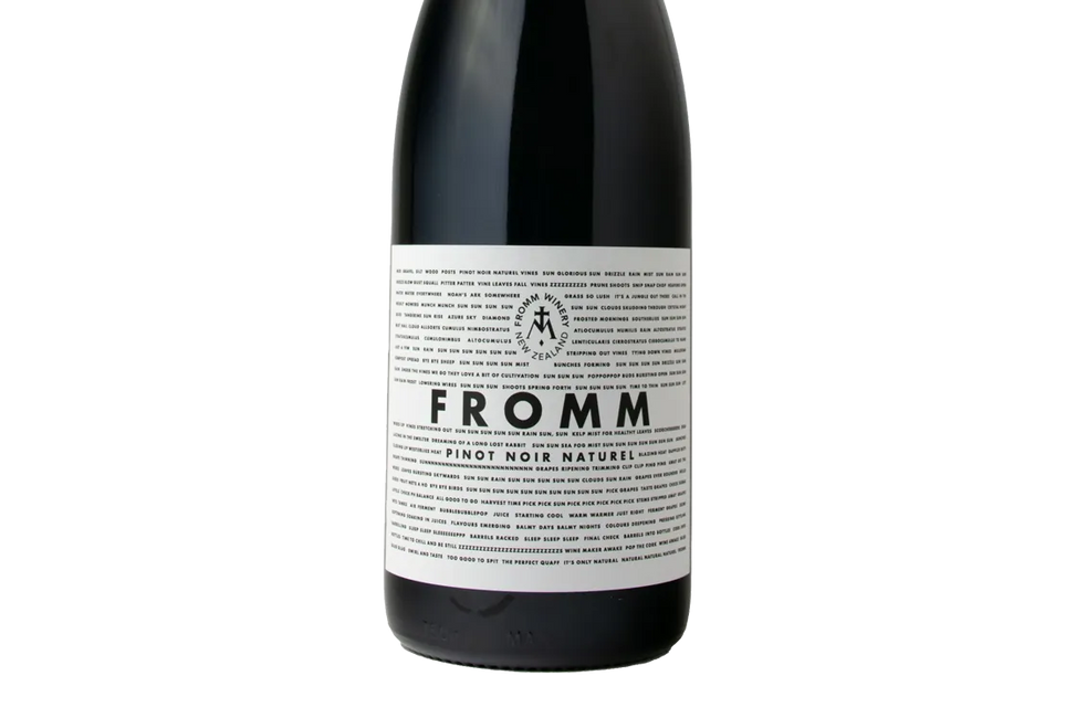 Fromm Organic Marlborough Pinot Noir 2018 - Pinot Noir - Black Market