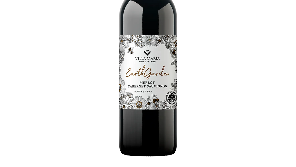 Villa Maria Earth Garden Organic Hawkes Bay Merlot Cabernet Sauvignon 2021 - Merlot - Black Market