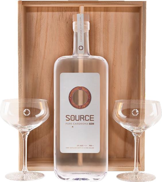 The Source & Spiegelau Crystal Martini Gift Set (By Cardrona) - Gin - Black Market