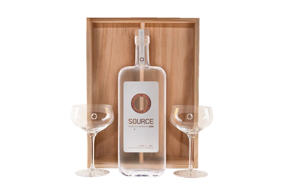 The Source & Spiegelau Crystal Martini Gift Set (By Cardrona) - Gin - Black Market