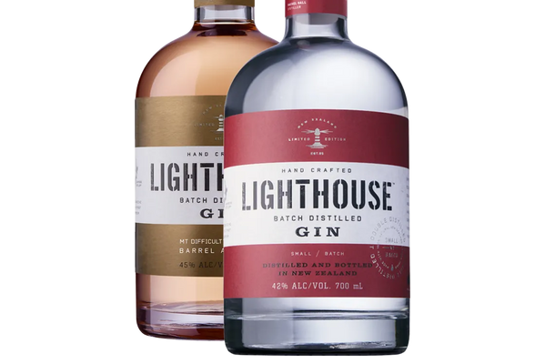 Lighthouse Original & Mt Difficulty Pinot Noir Barrel Gin (700ml) (Twin Pack) - Gin - Black Market