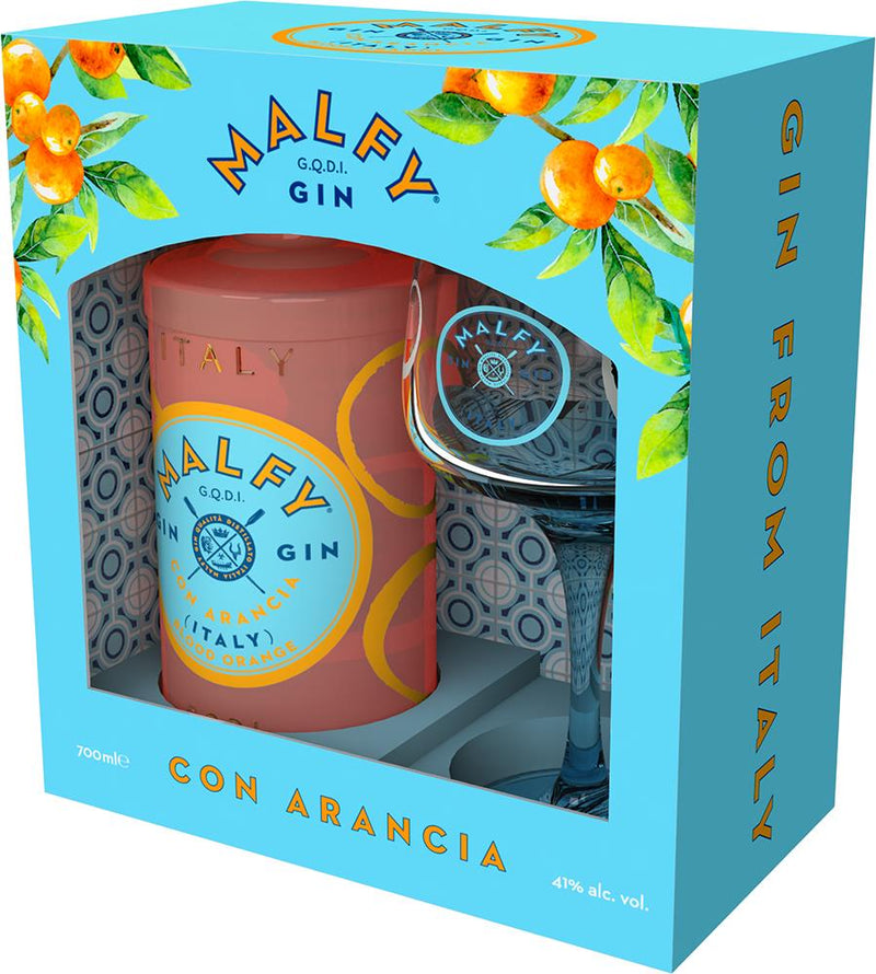 Malfy Arancia Gin & Glass Gift Set - Gin - Black Market