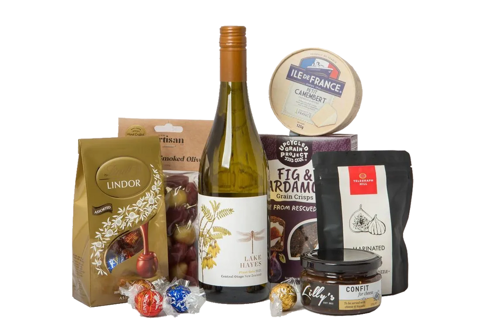 Wine, Cheese & Confit Gift Hamper (by About Giving) - Pinot Gris - Black Market