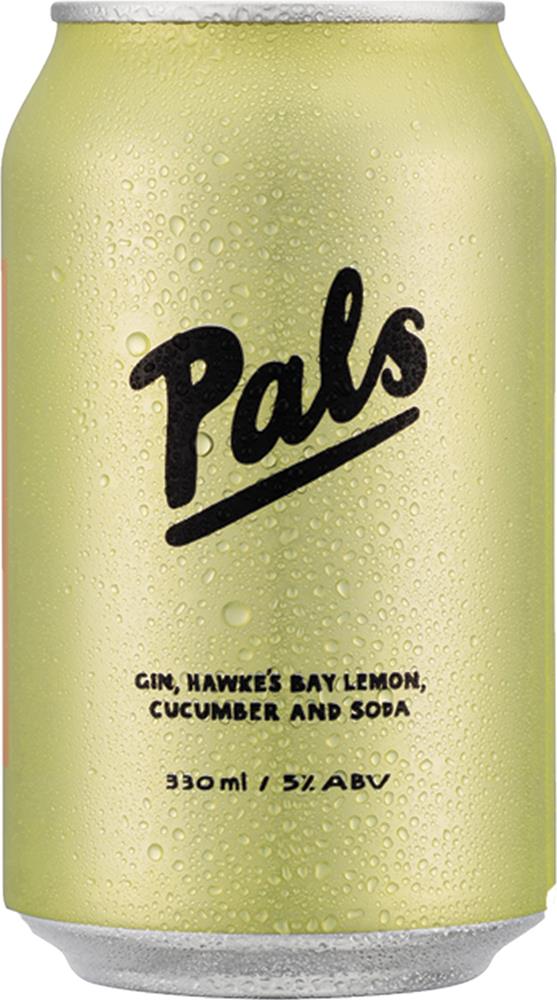 Pals Gin, Hawke’s Bay Lemon, Cucumber & Soda (330ml) (6x10pk) - Gin - Black Market
