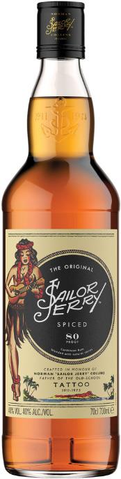 Sailor Jerry Spiced Rum (700ml) - Rum - Black Market