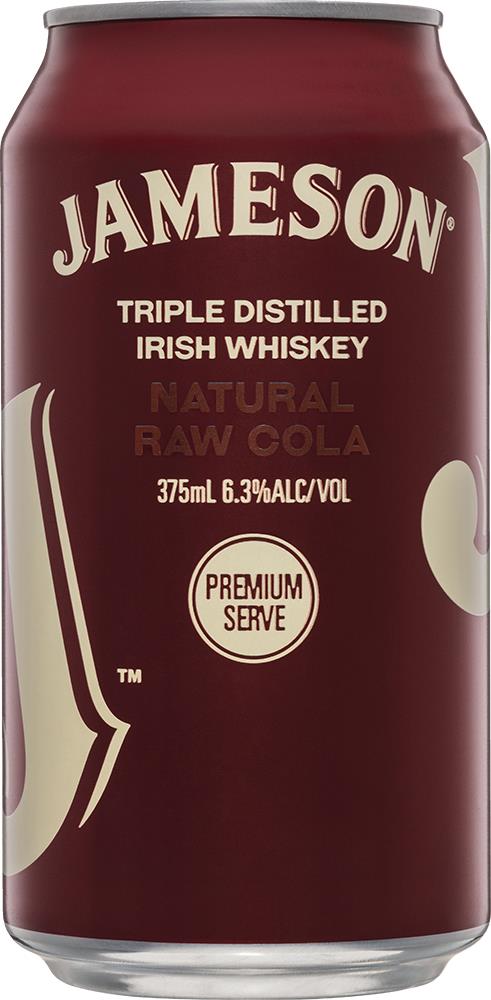 Jameson Natural Raw Cola (375ml) (6x4pk) - Whisky - Black Market