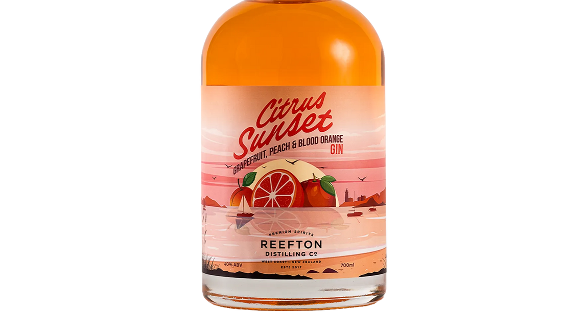 Reefton Distillery Co. Flavour Gallery Gin Series Citrus Sunset (700ml) - Gin - Black Market
