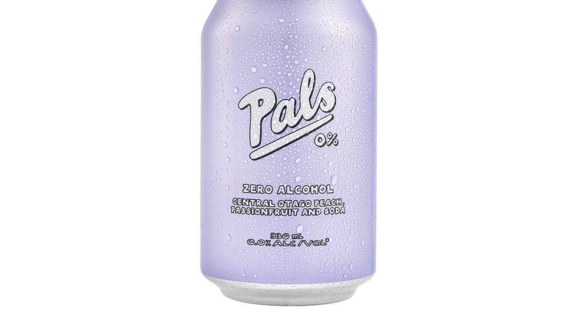 Pals 0% Central Otago Peach, Passionfruit & Soda (330ml) - Pre-Mixed - Black Market