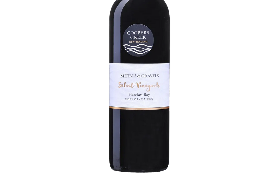 Coopers Creek Select Vineyards Metals & Gravels Hawke's Bay Merlot Malbec 2020 - Merlot - Black Market