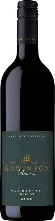 Edwin Fox Reserve Marlborough Merlot 2020 - Merlot - Black Market
