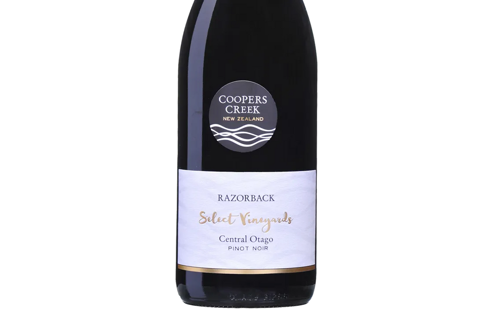 Coopers Creek Select Vineyards Razorback Central Otago Pinot Noir 2021 ...