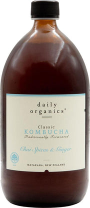 Daily Organics Chai Spices & Ginger Classic Kombucha (1L) - Kombucha - Black Market