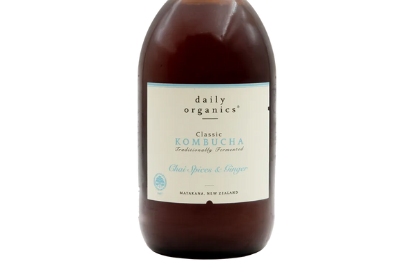 Daily Organics Chai Spices & Ginger Classic Kombucha (1L) - Kombucha - Black Market