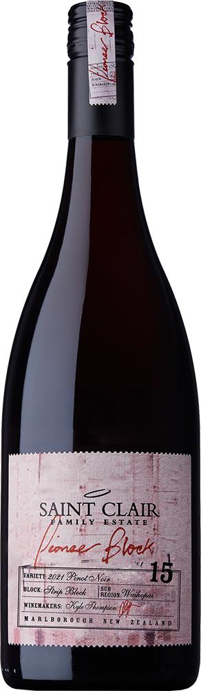 Saint Clair Pioneer Block 15 Marlborough Pinot Noir 2021 - Pinot Noir - Black Market