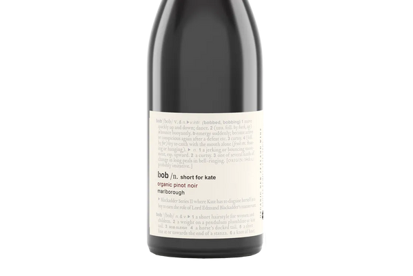 Bob short for Kate Organic Marlborough Pinot Noir 2020 - Pinot Noir - Black Market