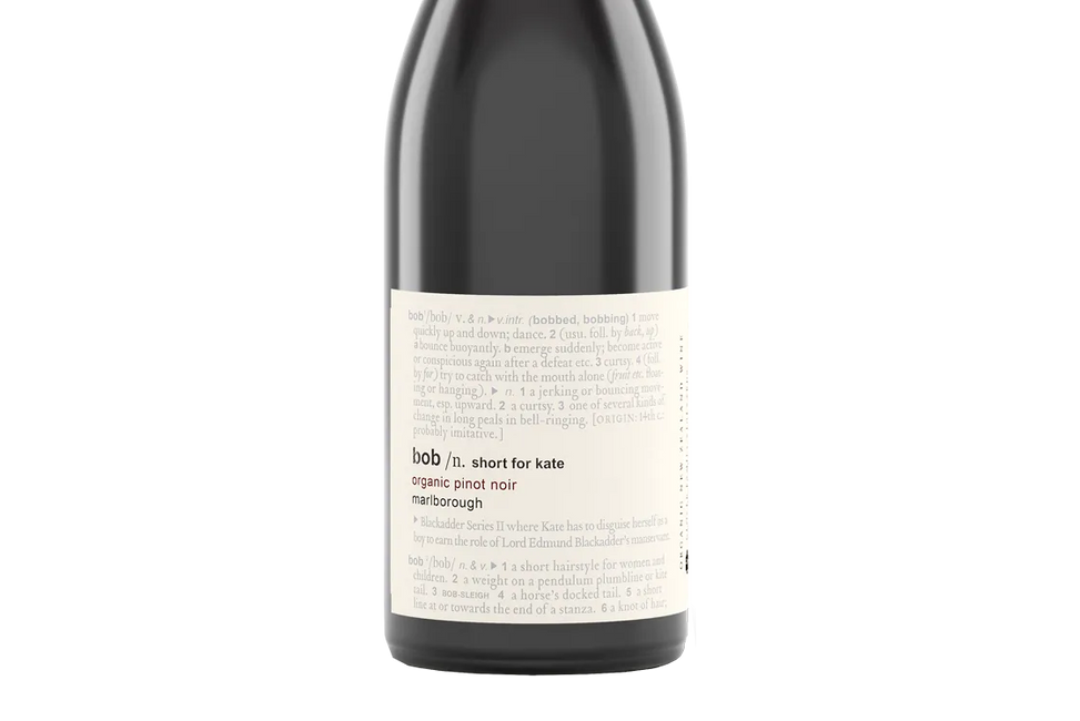 Bob short for Kate Organic Marlborough Pinot Noir 2020 - Pinot Noir - Black Market