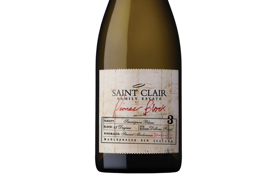 Saint Clair Pioneer Block 3 43 Degrees Marlborough Sauvignon Blanc 2022 - Sauvignon Blanc - Black Market