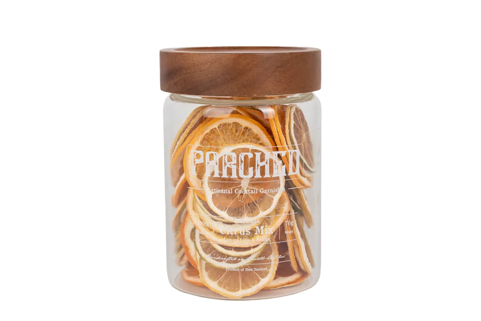 Parched Artisanal Cocktail Garnishes Citrus Mix (70g Glass Jar) - Garnish - Black Market
