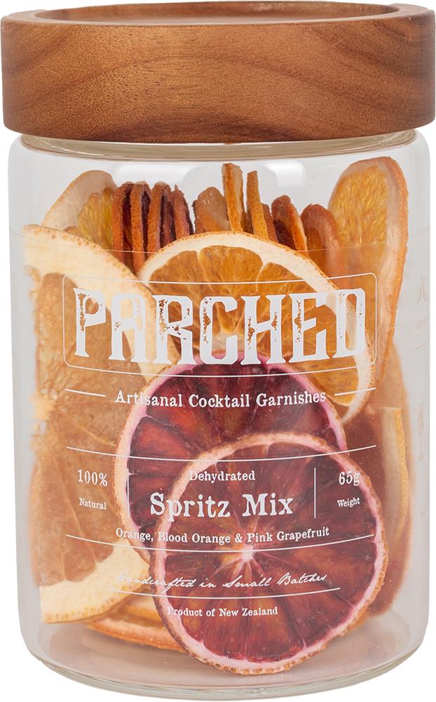 Parched Artisanal Cocktail Garnishes Spritz Mix (65g Glass Jar) - Garnish - Black Market