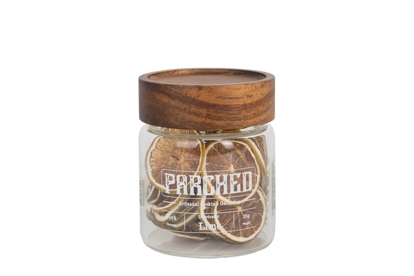 Parched Artisanal Cocktail Garnishes Lime (25g Glass Jar) - Garnish - Black Market