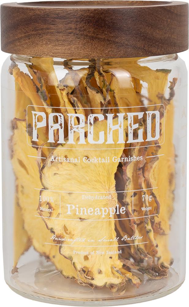 Parched Artisanal Cocktail Garnishes Pineapple (70g Glass Jar) - Garnish - Black Market