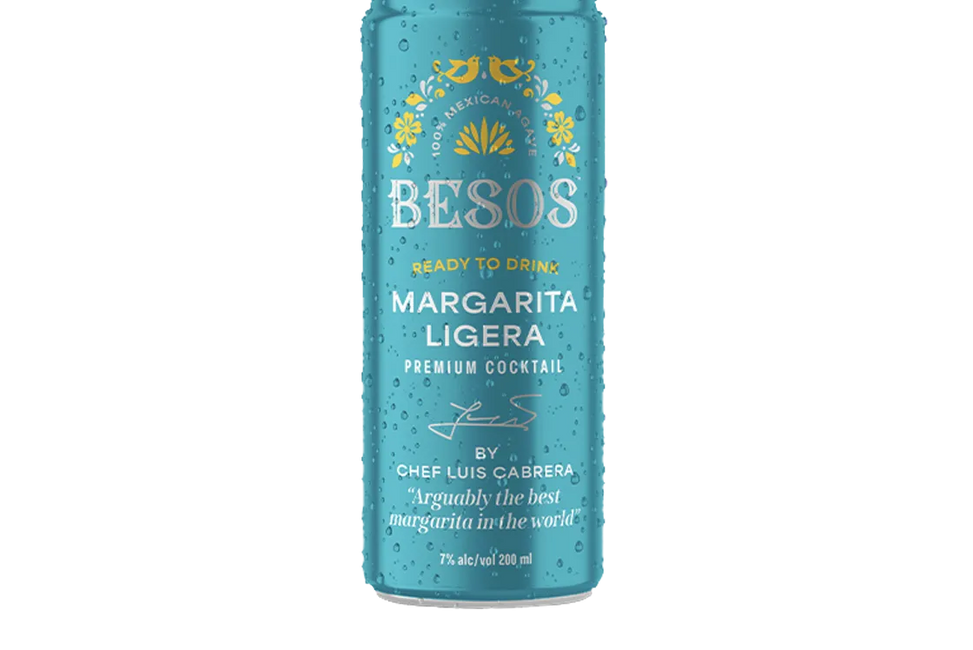 Besos Margarita Ligera Premium Cocktail (200ml) - Pre-Mixed - Black Market