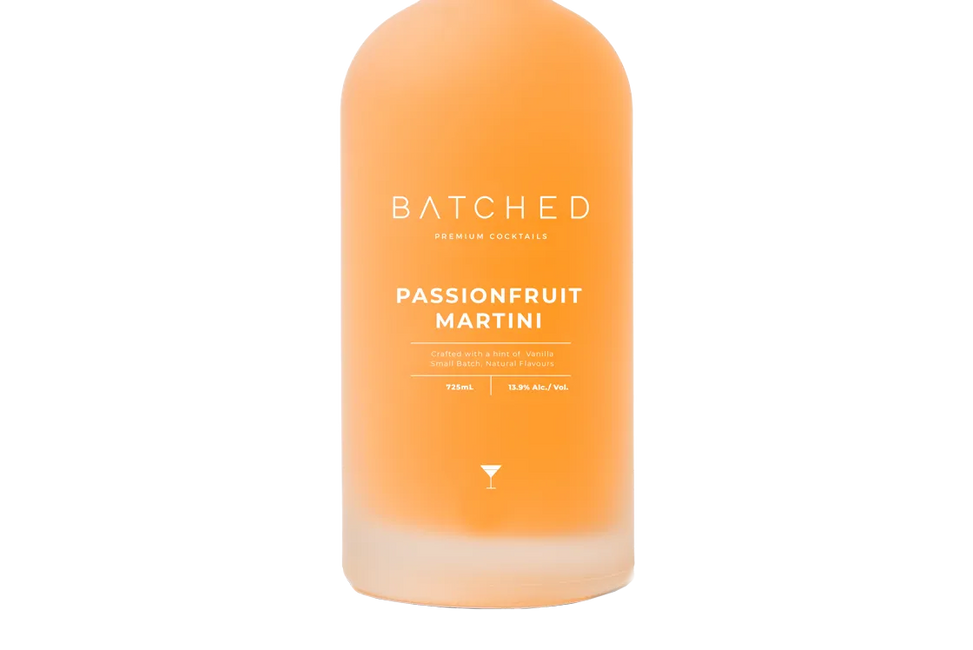 Batched Premium Cocktails Passionfruit Martini (725ml) - Vodka - Black Market