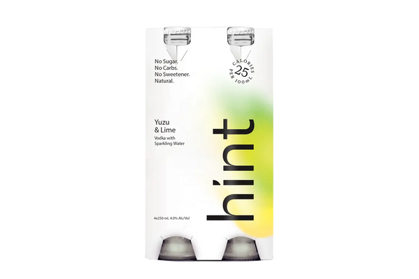 Hint Vodka Yuzu & Lime with Sparkling Water (250ml) (6x4pk) - Vodka - Black Market